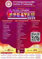 UDHAYAM'25 Inter-Collegiate Technical and Cultural Fest Poster